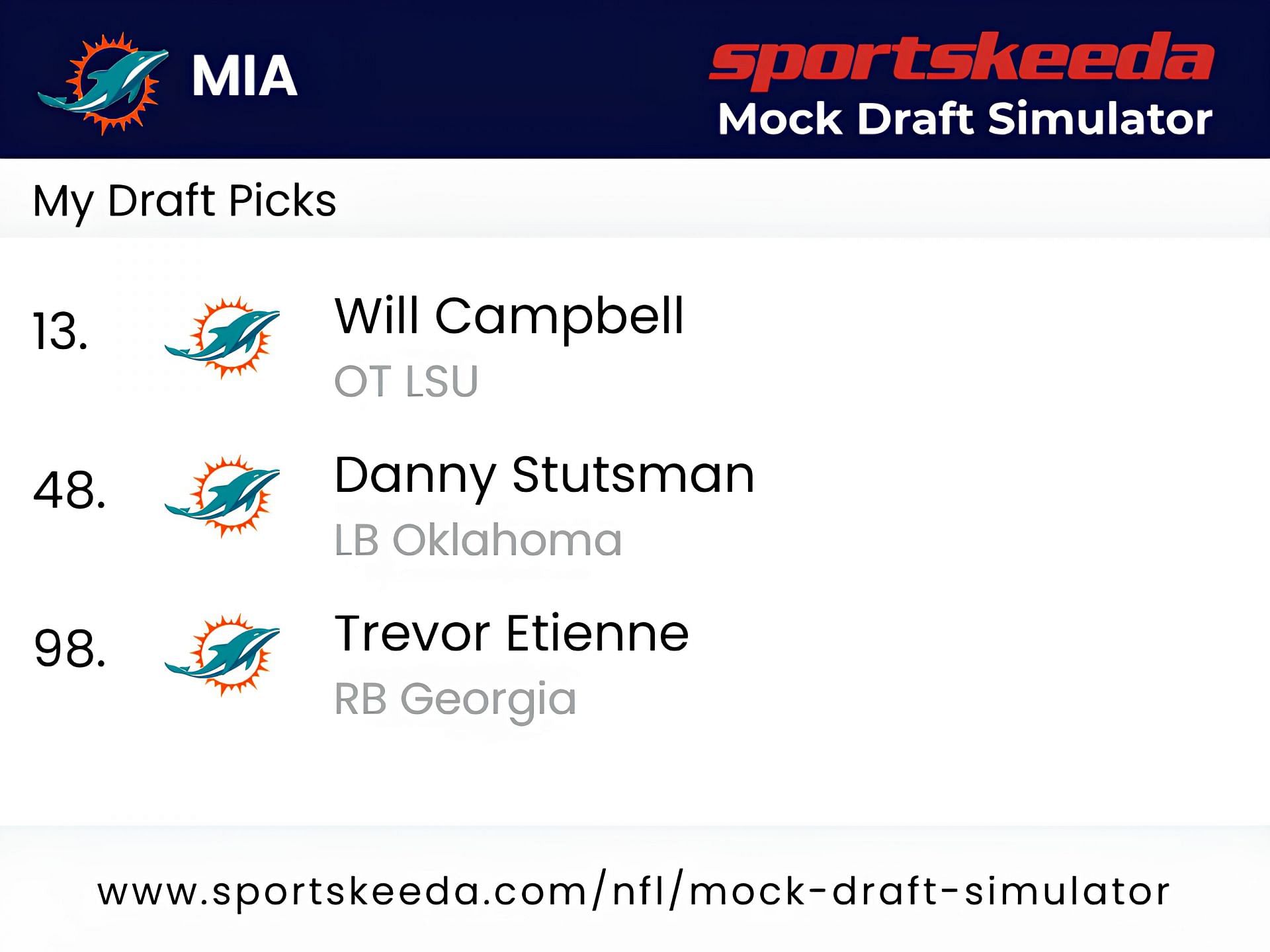 Sportskeeda Mock Draft Simulator